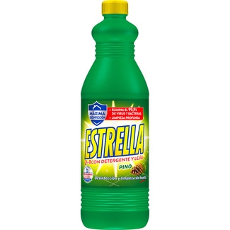 lejía con detergente aroma pino botella 1,43 l - Estrella
