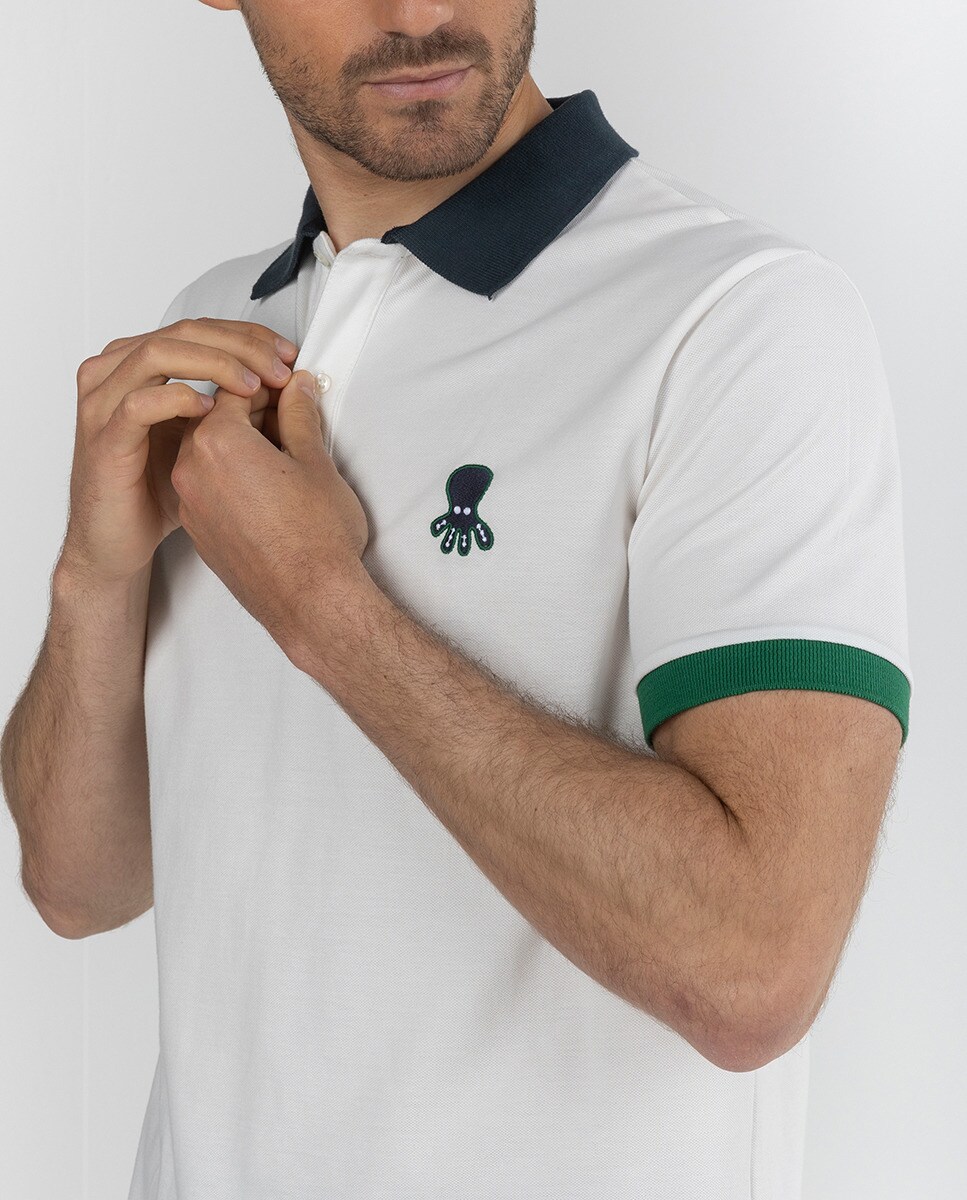 Polo de hombre blanco de manga corta · El Pulpo · El Corte Inglés