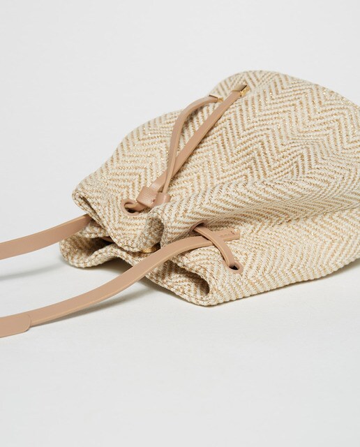 Bolso saco rafia · Sfera · El Corte Inglés