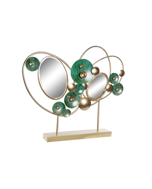 Imagen 0 de Decoración metal espejo  abstracto