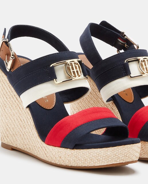 Sandalias de cuña de mujer en multicolor con logo · Tommy Hilfiger · El  Corte Inglés