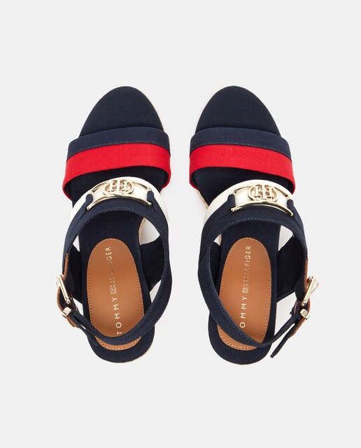 Sandalias de cuña de mujer en multicolor con logo · Tommy Hilfiger · El  Corte Inglés