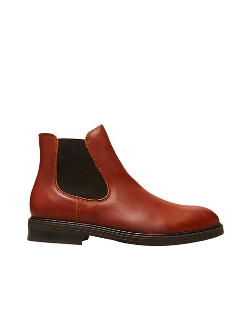 Botas Para Homem em Camurca Camel Com Elasticos Laterais - URBANFLY Ref:  8376