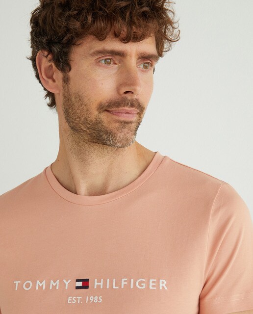 Camiseta de hombre rosa de manga corta · Tommy Hilfiger · El Corte Inglés