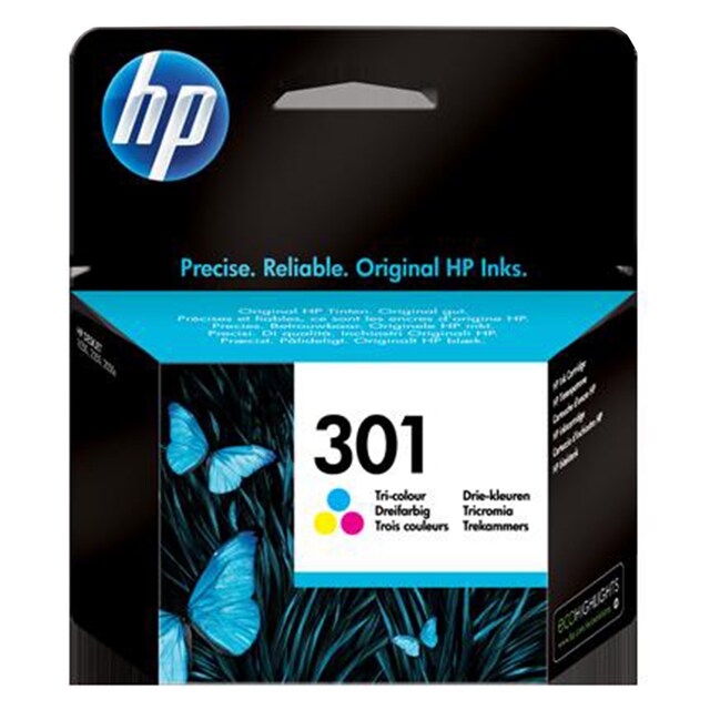 Imagen 0 de Cartucho de tinta original HP 301 tricolor (CH562EE)