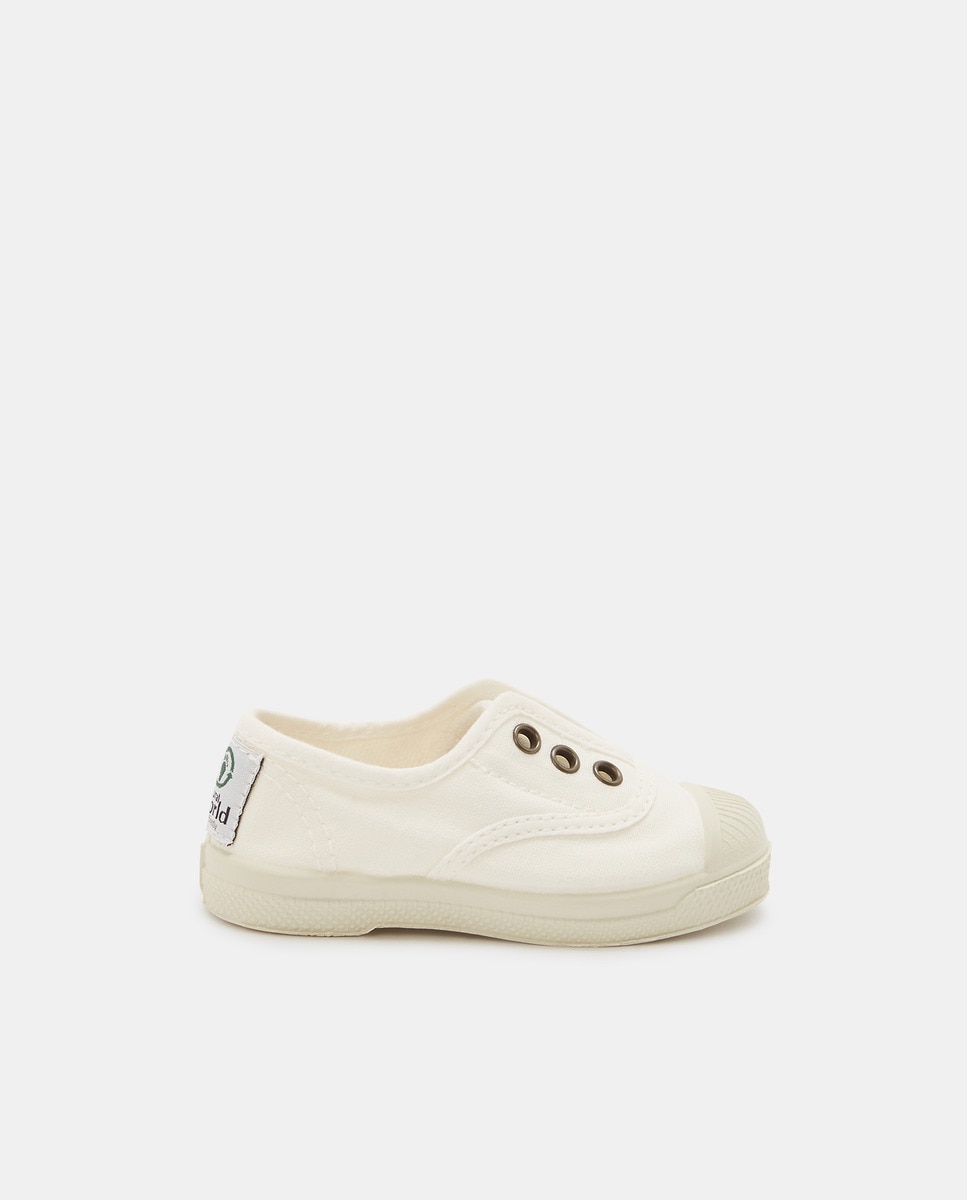 Chaussures en toile à fermeture éclairlastique sans lacets