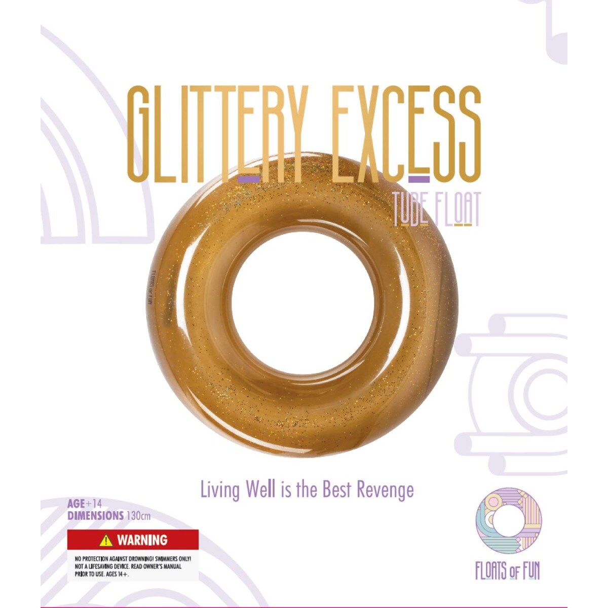 Glittery Excess Tube Float FL07 5