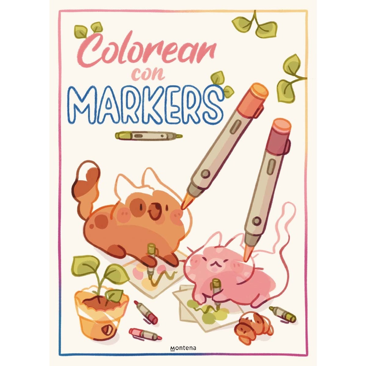 Imagem 0 de Colorear con markers: Alivia tu estrés con este relajante libro de colorear para rotuladores, lápices de color, bolígrafos de gel o acuar (Capa mole)