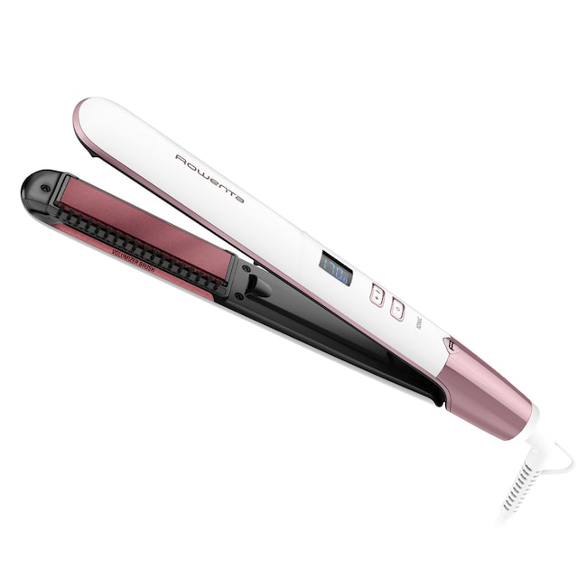 Imagem 0 de Alisador de Cabelo Rowenta SF4655F0 Volumizer com Revestimento de Cerâmica - Branco e Rosa