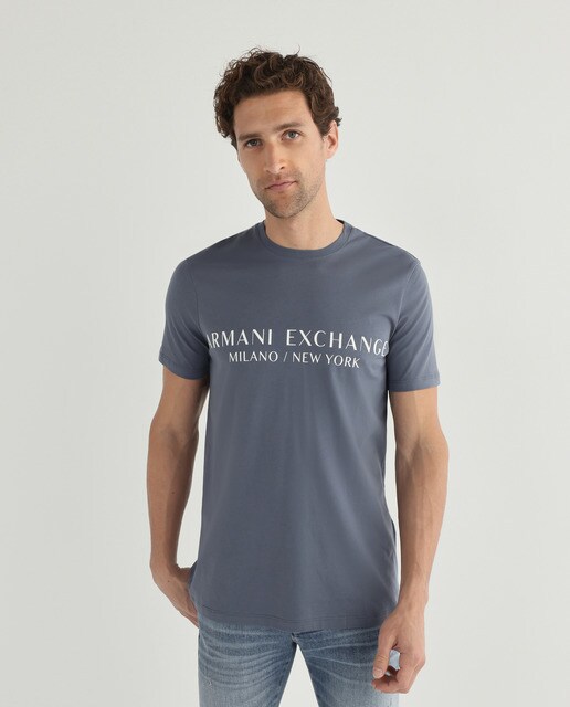 Camiseta de hombre gris de manga corta · Armani Exchange · El Corte Inglés