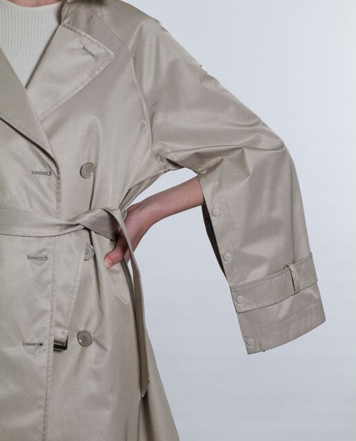Gabardina de mujer larga cruzada · Duno · El Corte Inglés