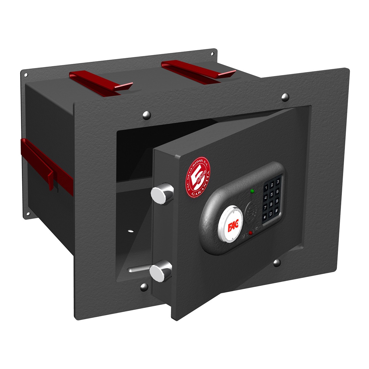 Caja Fuerte de Empotrar 102-E BR Gris Antracita-1