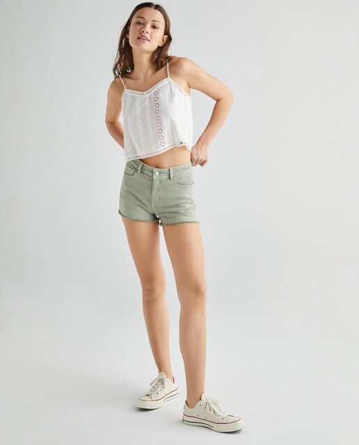 Top de mujer bordado de tirantes · Green Coast · El Corte Inglés