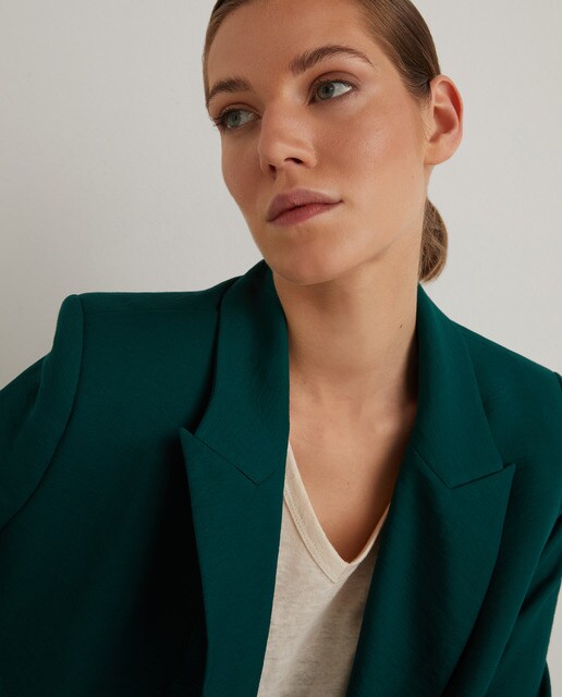 Blazer de mujer lisa fluida · Woman El Corte Inglés · El Corte Inglés
