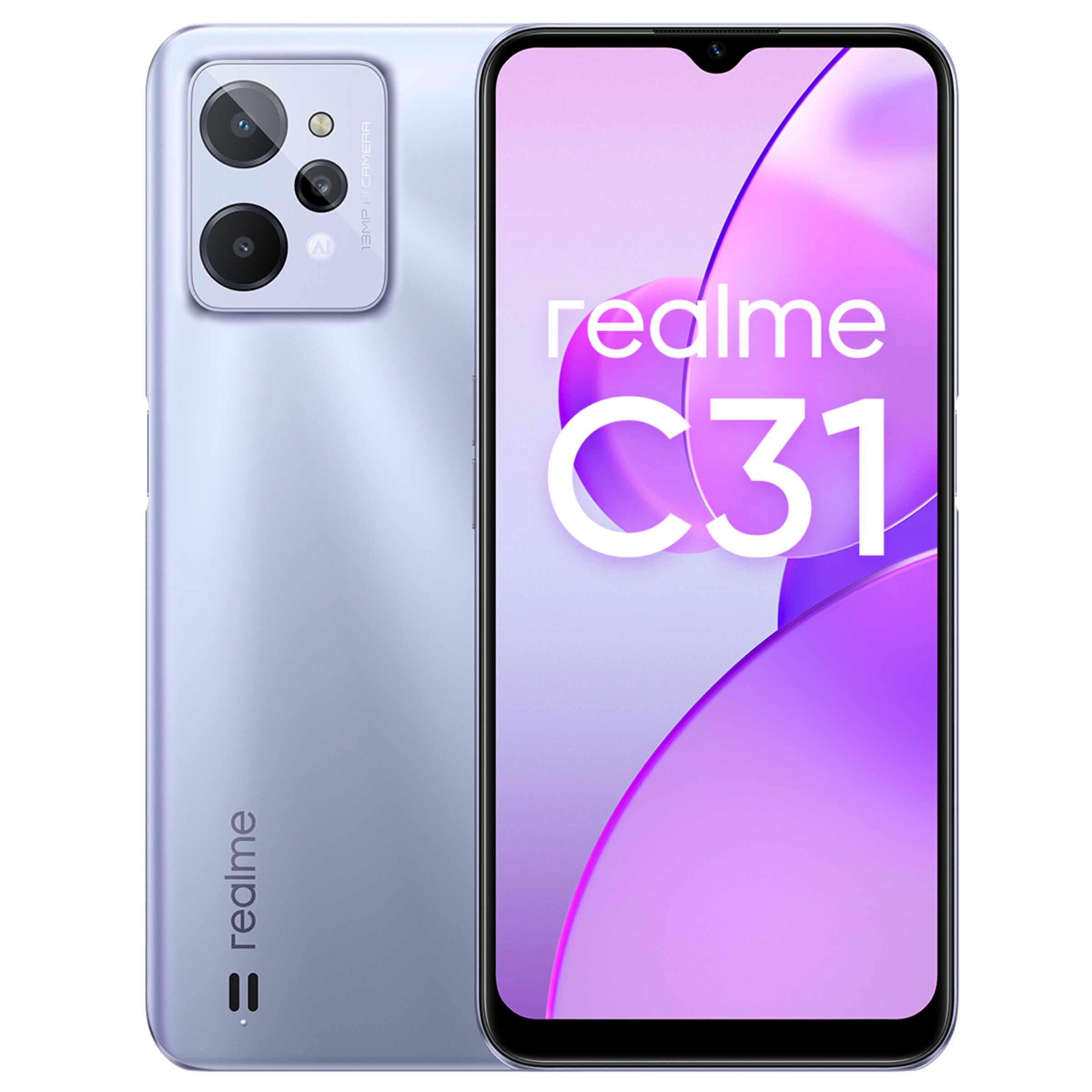 Realme C31 4 GB+ 64 GB Light Silver móvil libre (Reacondicionado A estrenar) Gris Plata-1