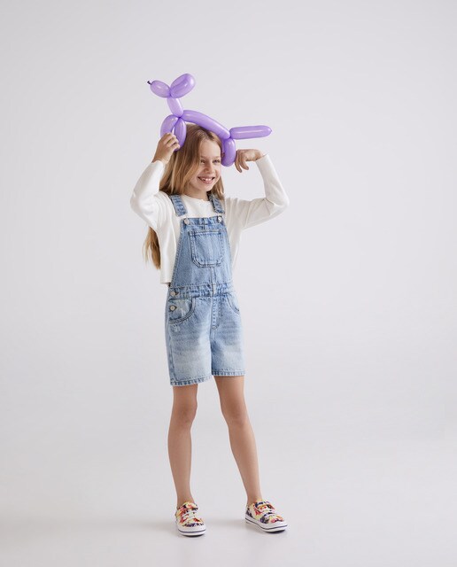 Peto vaquero de niña corto · Kids El Corte Inglés · El Corte Inglés
