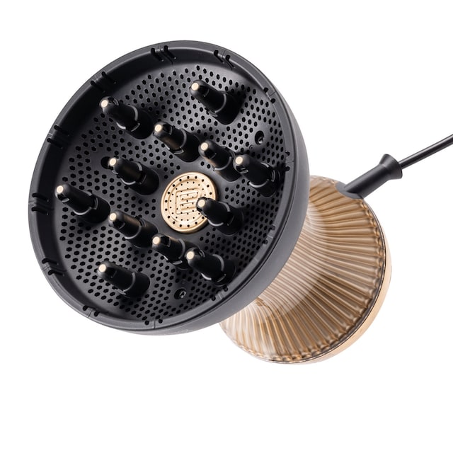 Imagem 0 de Secador de Cabelo Belissima 11824 Diffon Supreme Curl Flow de 770 w - 3 Níveis de Temperatura - Preto e Dourado