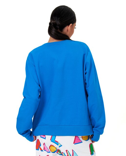 Sudadera de mujer azul margarita · Agatha Ruiz de la Prada · El Corte Inglés