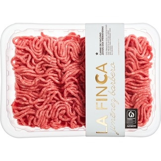 preparado de carne picada burger meat de vacuno joven Dos Primaveras peso aproximado bandeja 600 g sin gluten - La Finca