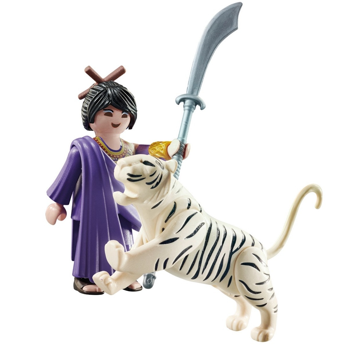 Lutadora Asiática Com Tigre 3