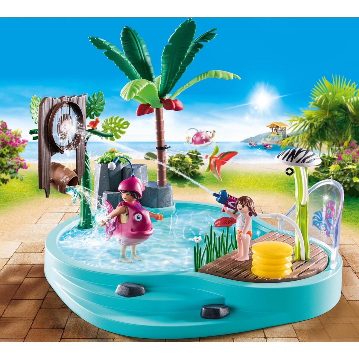 Piscina Divertida Com Pulverizador De Água 2