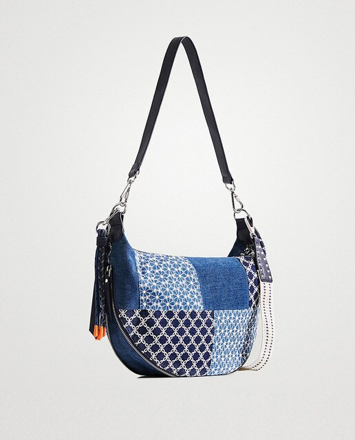 Bolso de hombro Hydra Kuwait en patch denim con bordados · Desigual · El  Corte Inglés