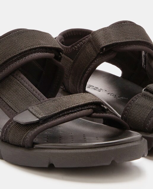 Sandalias de hombre en color negro con cierre adherente · Geox · El Corte  Inglés