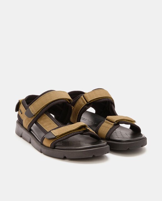 Sandalias de hombre en color verde con cierre adherente · Geox · El Corte  Inglés