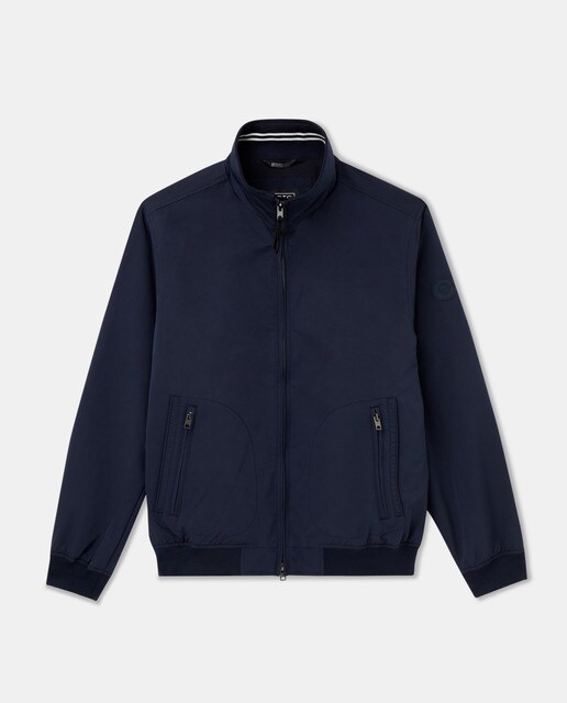 Cazadora estilo Harrington marinera hombre azul doble bolsillo · Mirto · El  Corte Inglés