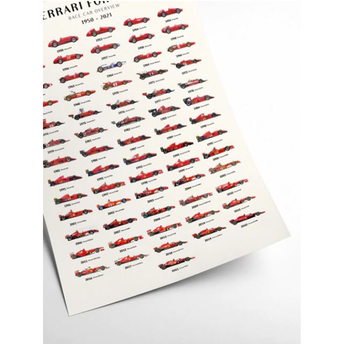 Ilustração Cars Ferrari f1 Multicolor-2