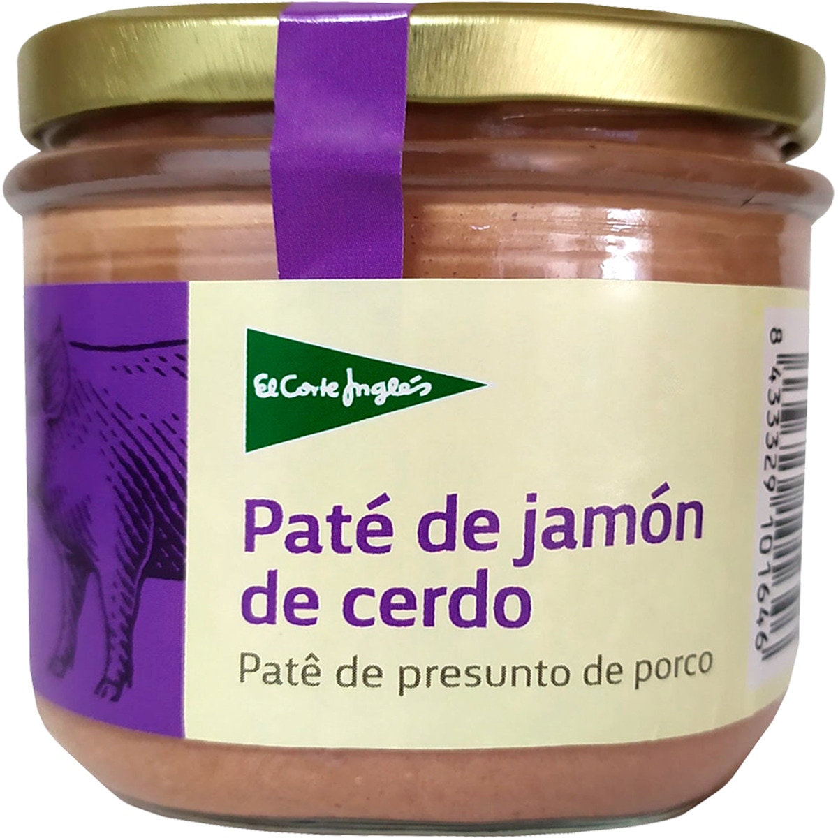 paté de hígado de cerdo y jamón tarro 160 g