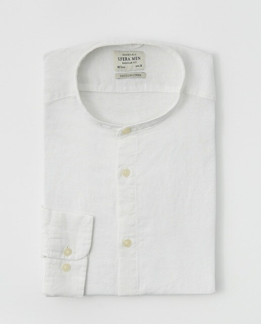 Camisa blanca de hombre de manga larga · Sfera · El Corte Inglés