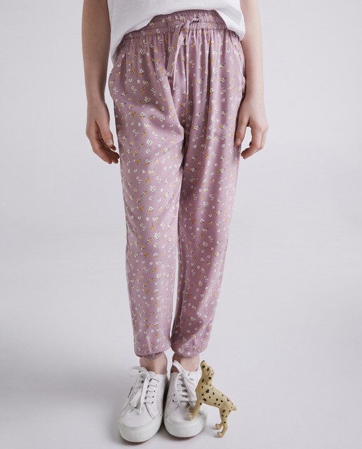 Pantalón de niña fluido estampado · Kids El Corte Inglés · El Corte Inglés