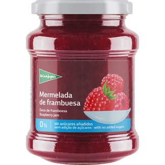 mermelada de frambuesa 0% sin azúcares añadidos frasco 330 g - El Corte Ingles