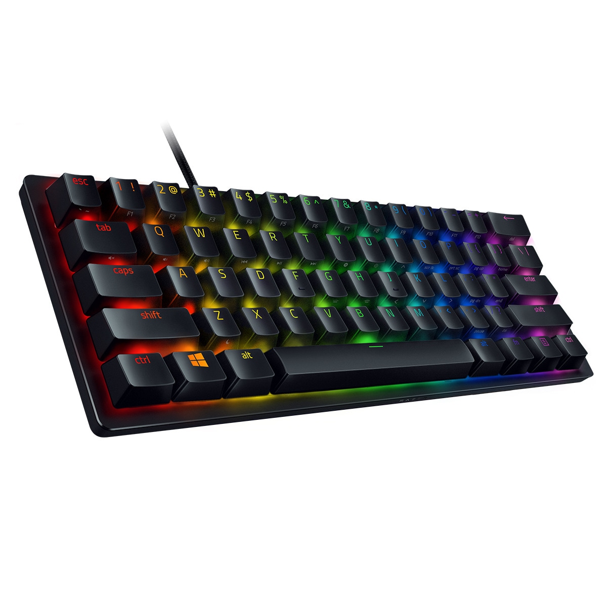 Teclado gaming con cable Razer Huntsman Mini, Swicht Rojo Negro-3
