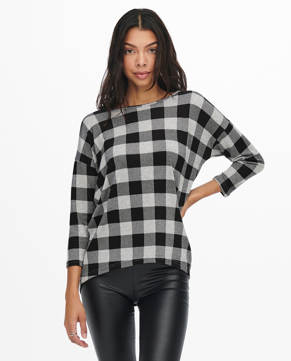 Tshirt à encolure bateau et manches 4/5