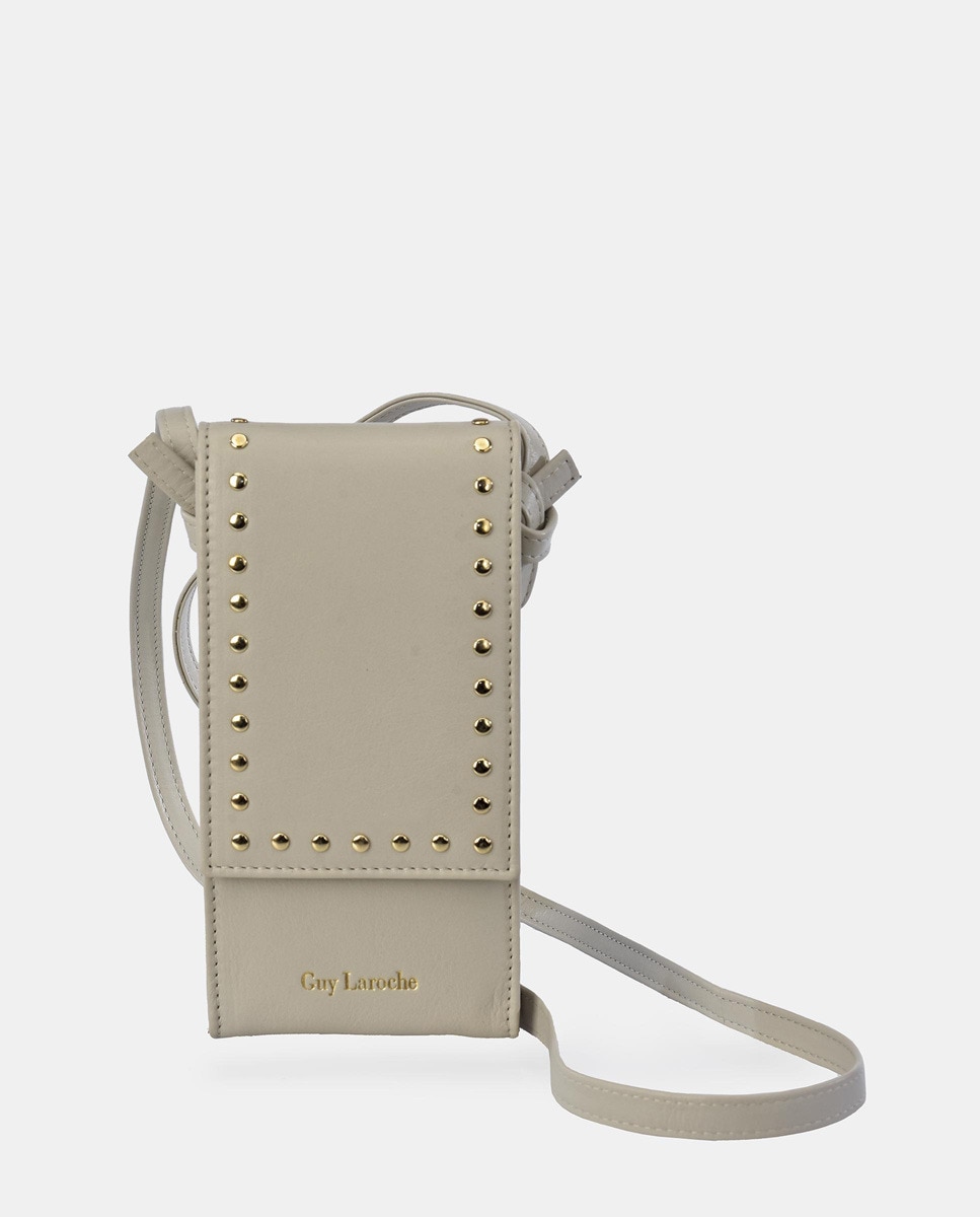 Bolso para móvil de piel en color ivory · Guy Laroche · El Corte Inglés