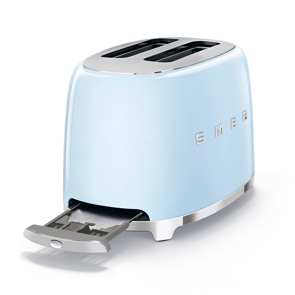 Torradeira Smeg Anni 50 de 950 W com 2 Fendas Curtas Azul Céu-4