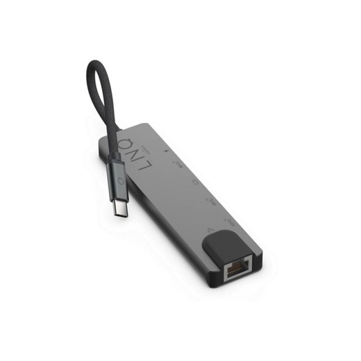 Hub Linq 6 em 1 PRO USB-C Multiport - Cinzento 3