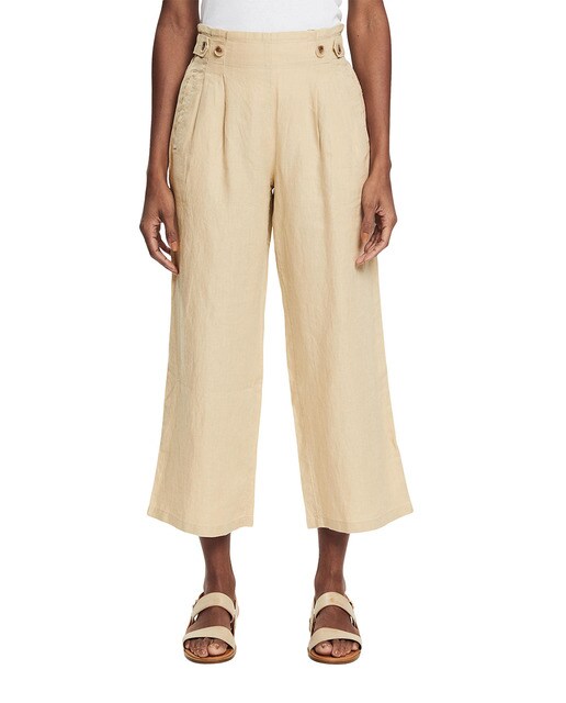 Pantalón de mujer culotte lino · Esprit · El Corte Inglés