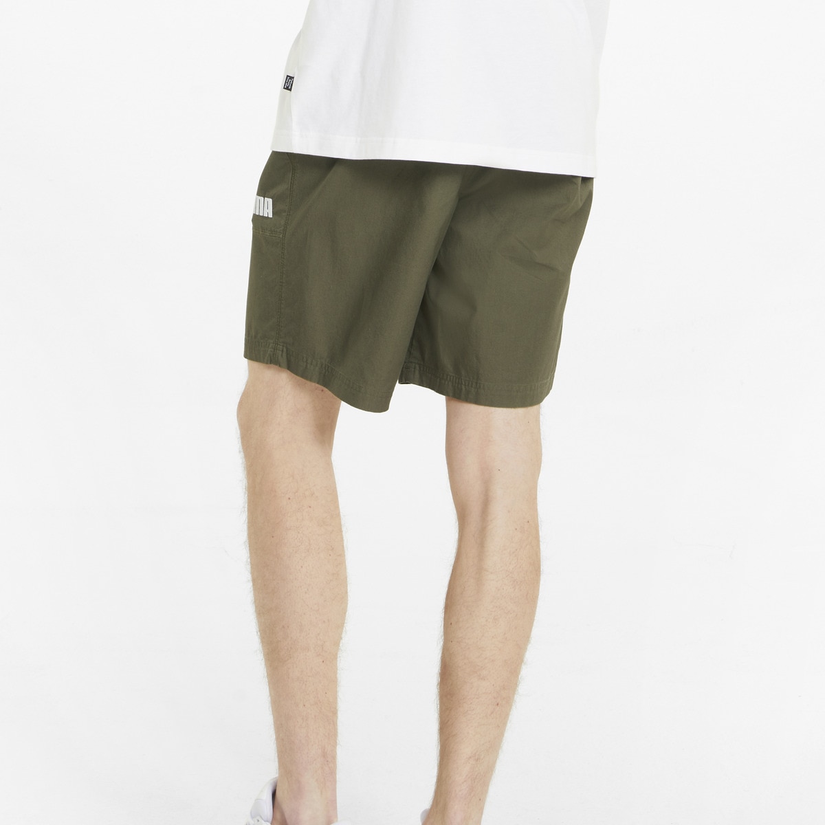 Calções de Homem Modern Basics Chino Verde-escuro-4