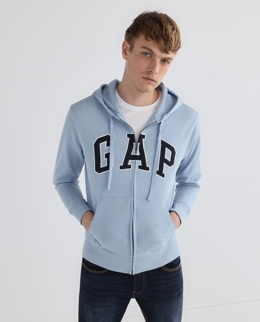 Sudadera de hombre azul con capucha · GAP · El Corte Inglés