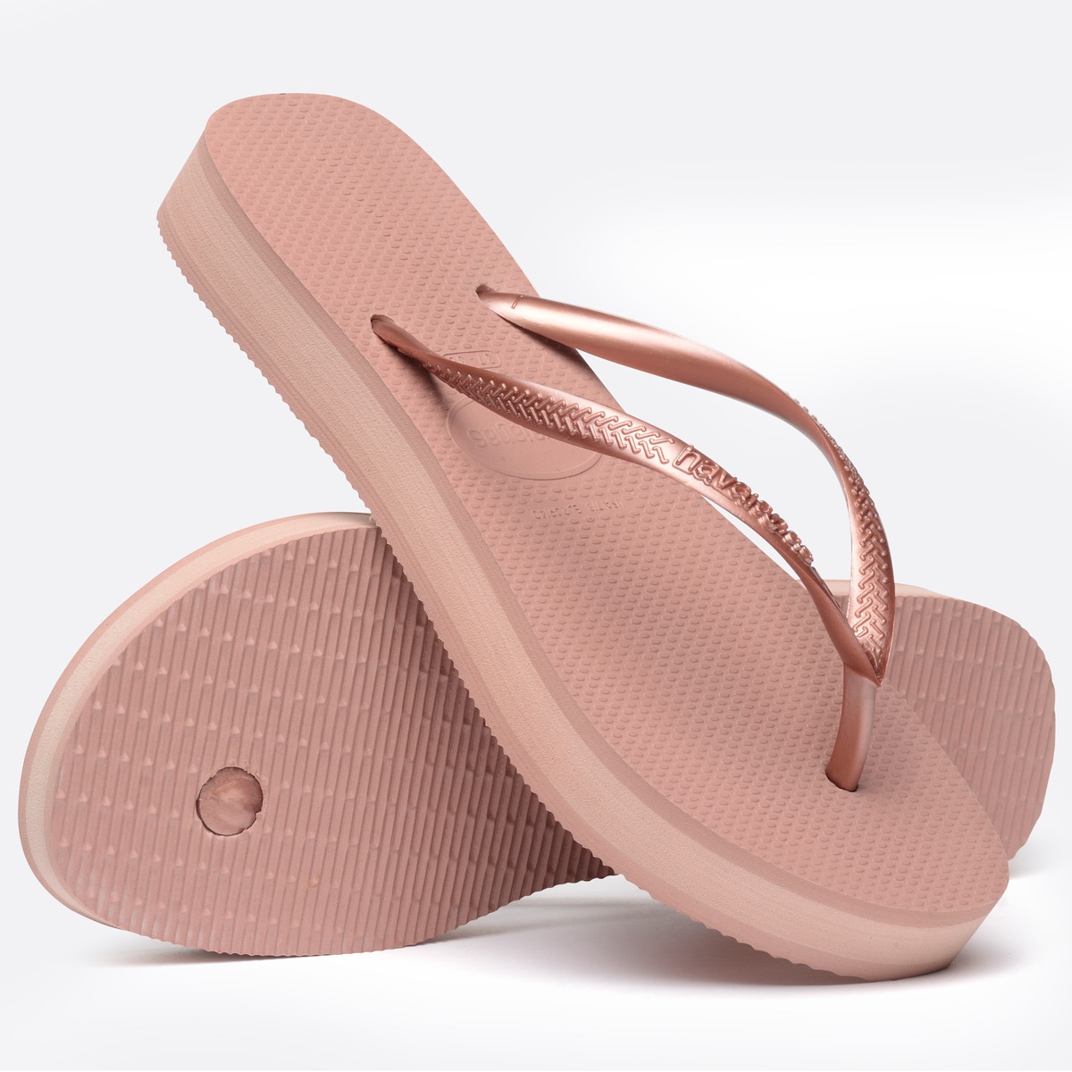 Chinelos Slim Flatform Rosa-4