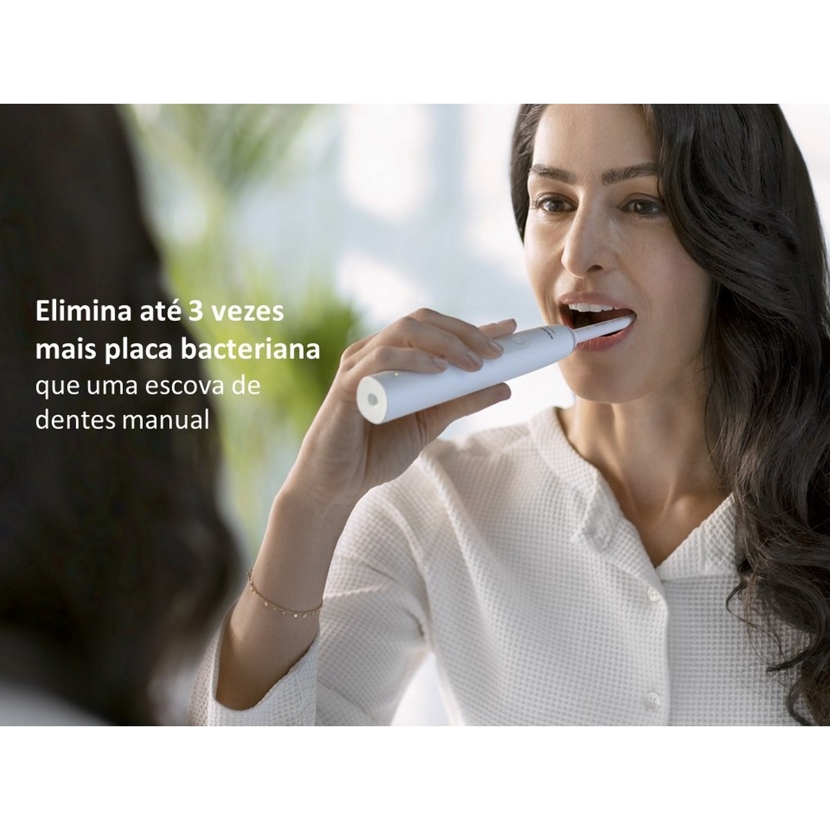 Escova de Dentes Elétrica Philips S2100 HX3651/13 com Tecnologia Sónica - Branca Branco-2