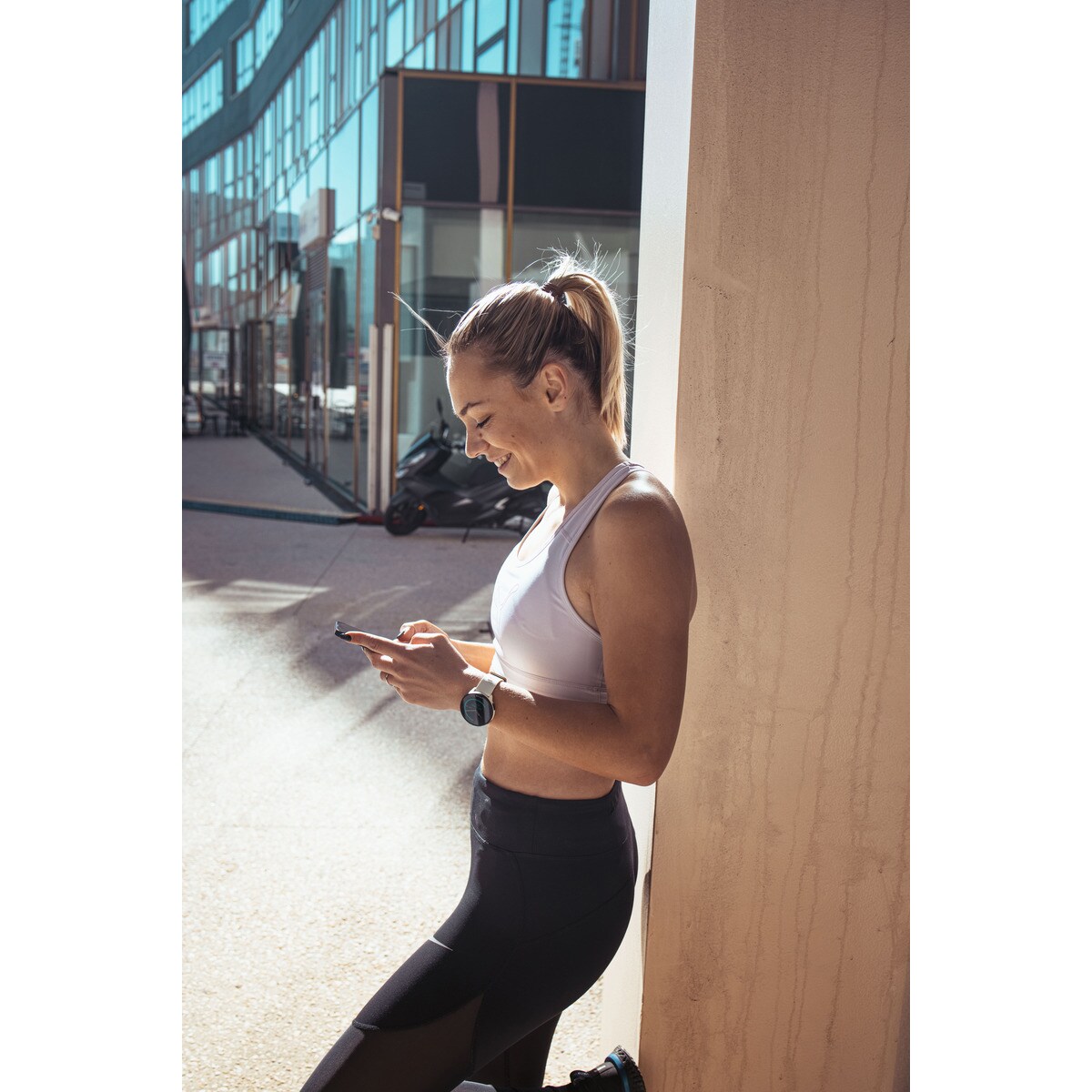 Relógio Smartwatch Pacer Polar Creme-14