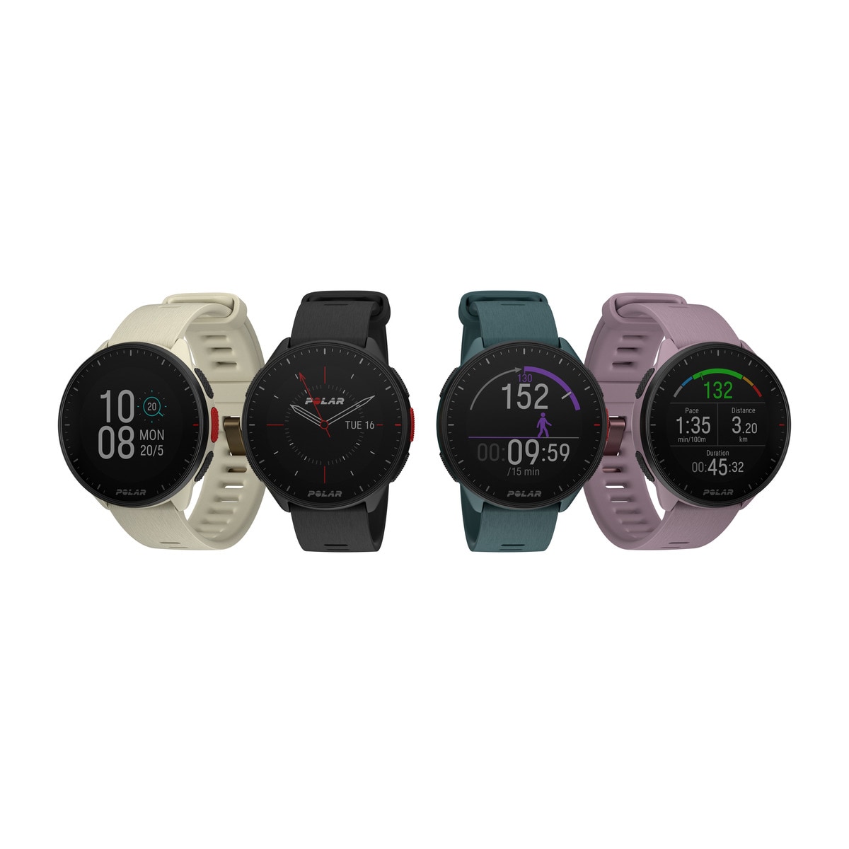 Relógio Smartwatch Pacer Polar Creme-12