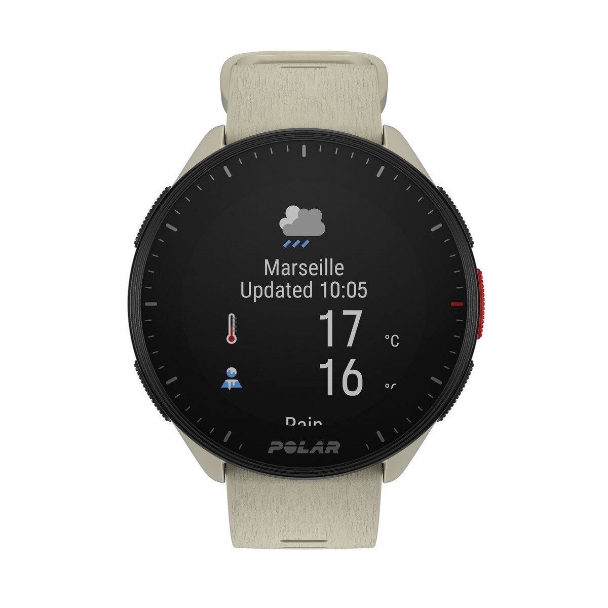 Relógio Smartwatch Pacer Polar Creme-9