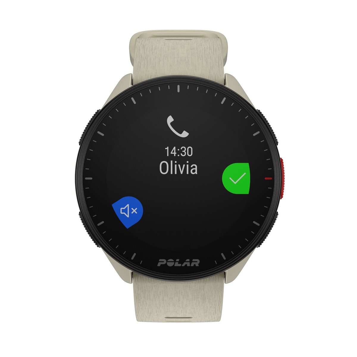 Relógio Smartwatch Pacer Polar Creme-8