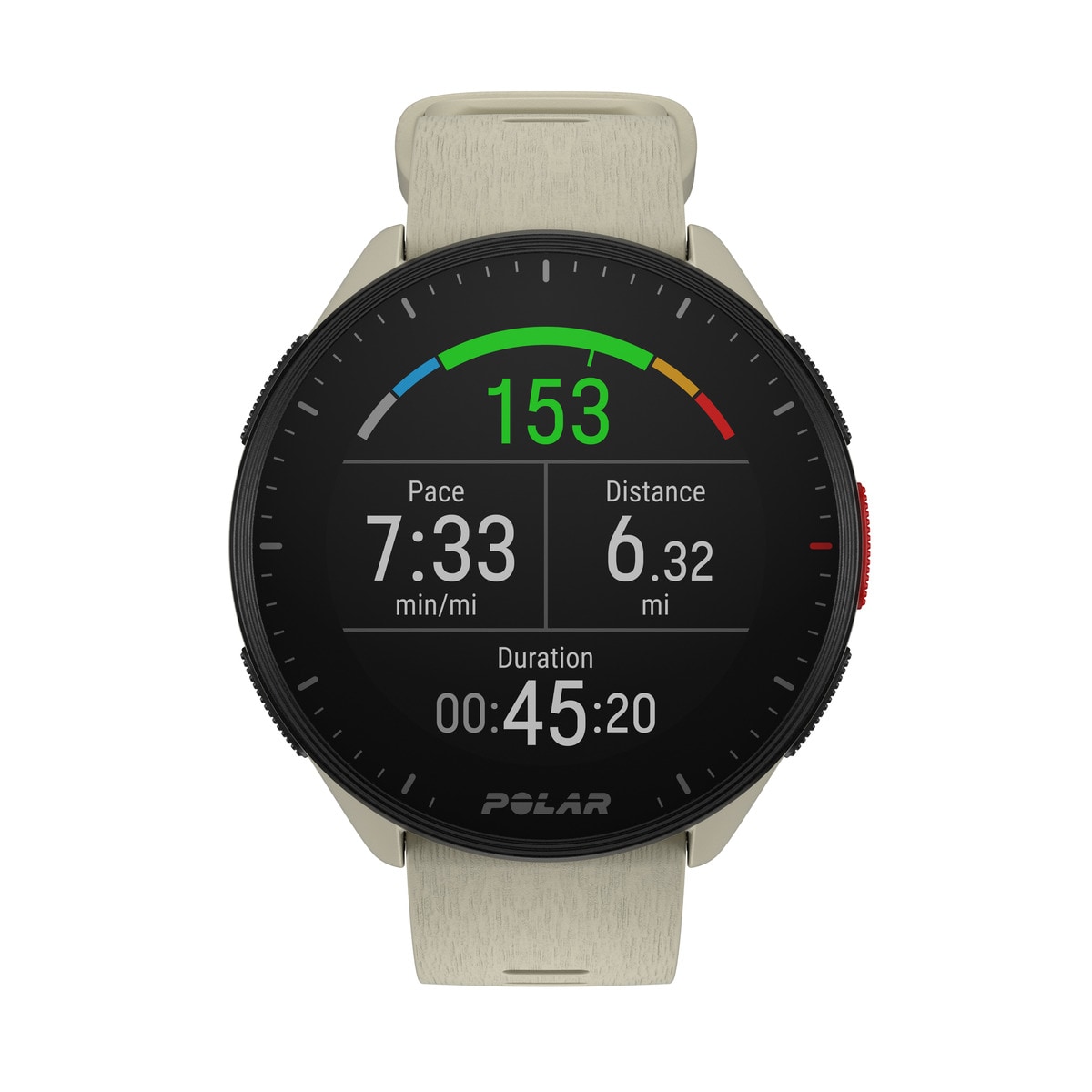 Relógio Smartwatch Pacer Polar Creme-7