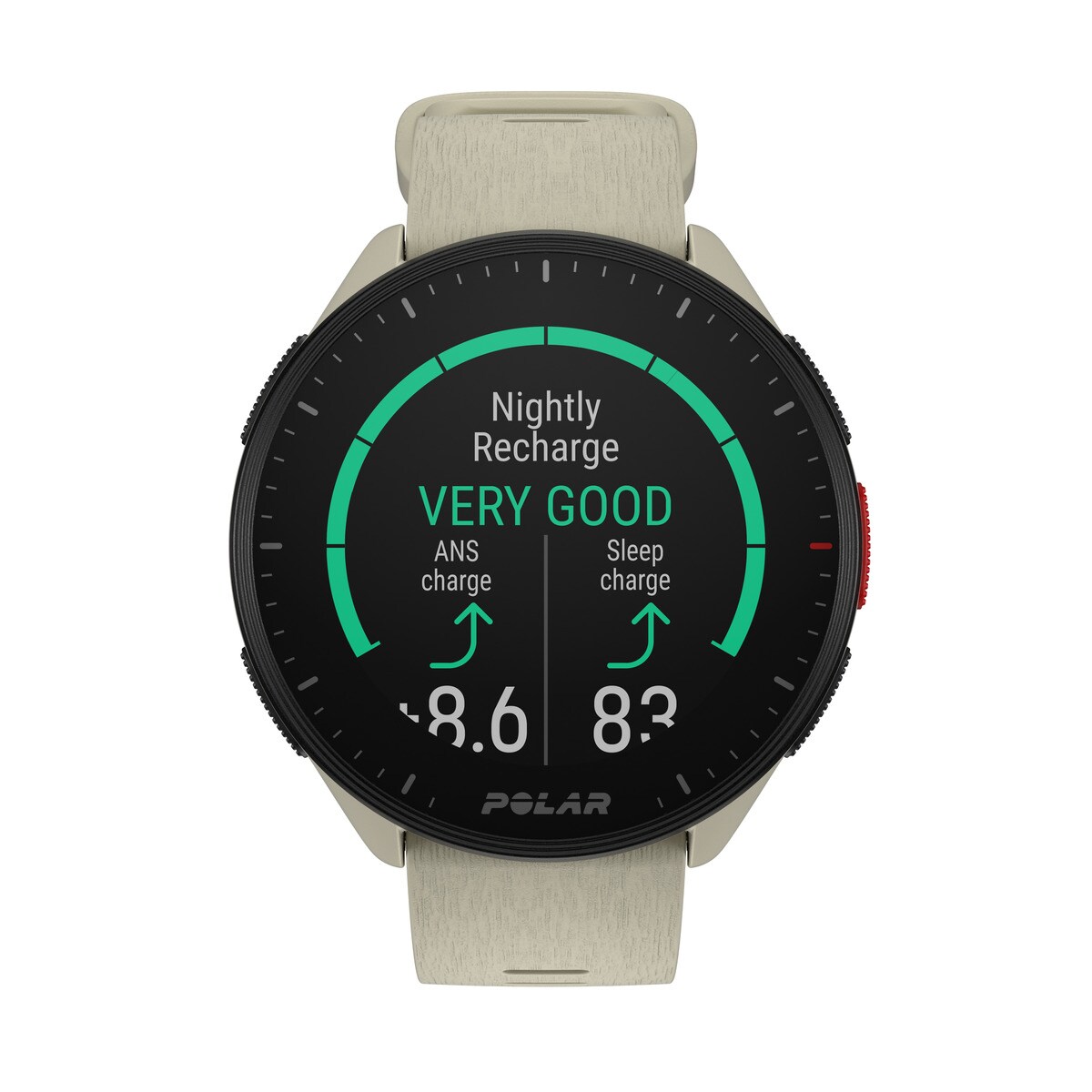 Relógio Smartwatch Pacer Polar Creme-5